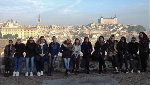 Estancias en familia : Grupo de estudiantes de excursión a Toledo.