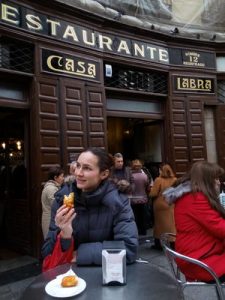 Tapas and Restaurants in Madrid: eating cod croquettes at the Casa Labra Restaurant