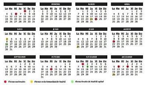 Jours fériés à Madrid: Calendrier 2016