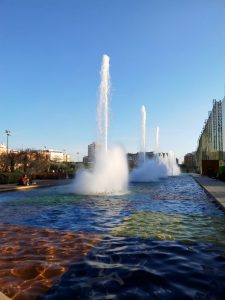 Madrid Quiz: fountains of Santander Park