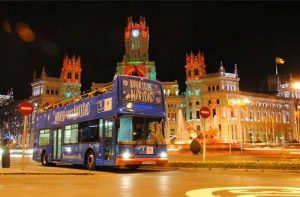 Christmas in Madrid: "Navibus" in front of Madrid Town Hall