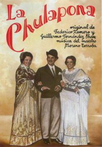 Madrid Letters: poster of the light opera "La Chulapona"