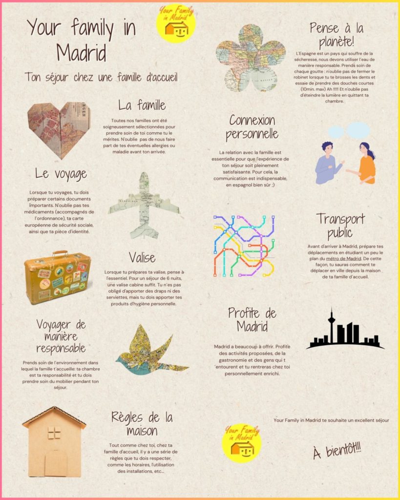 Séjour en famille d´accueil à Madrid